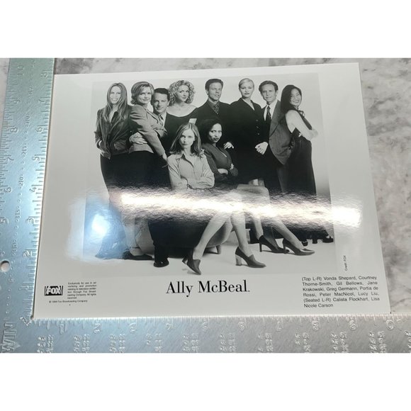 Ally McBeal Cast Press Photo Fox 1998 Calista Flockhart Lucy Liu Greg Germann - Picture 3 of 6